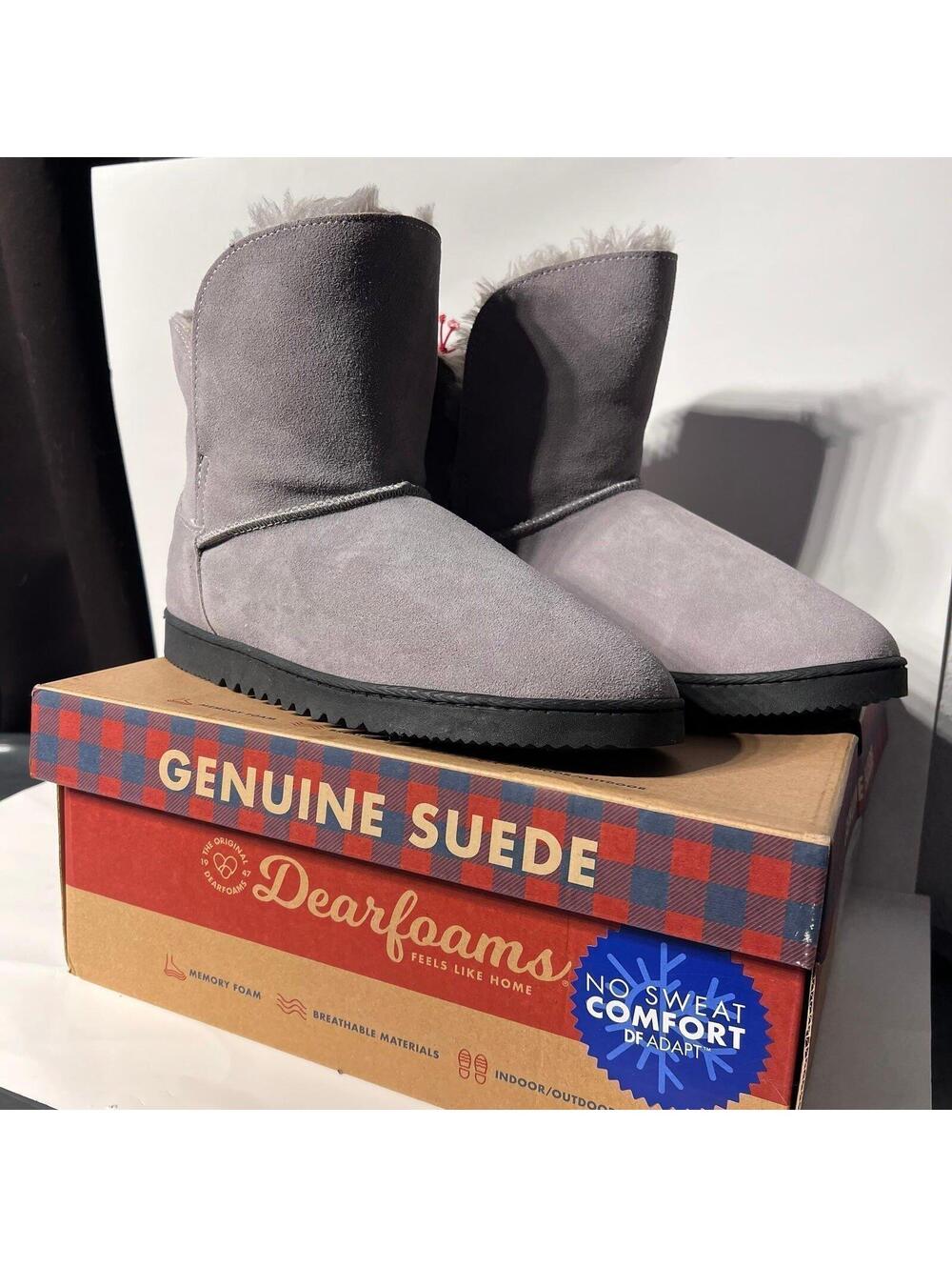 Dearfoams Genuine Suede Bootie